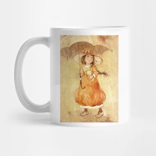 Girl with umbrella Mug